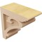 Ekena Millwork 3"W x 6"D x 6"H Classic Mayflower Rough Cedar Woodgrain TimberThane Corbel, Primed Tan CORUR03X06X06MAYRCPR - alternate 3